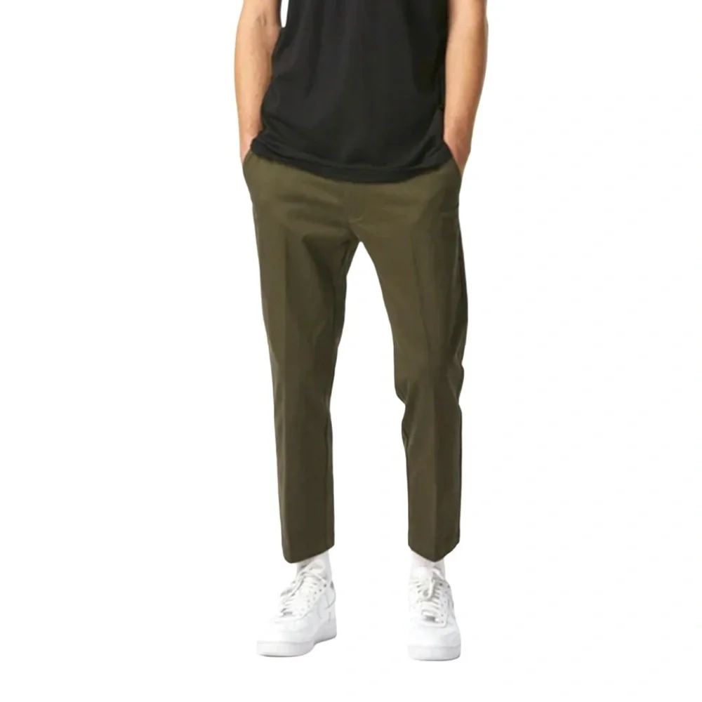 I Love Ugly Men's Olive Green Slim Kobe Pants Sz S cropped